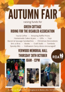 RDA Autumn Fair October